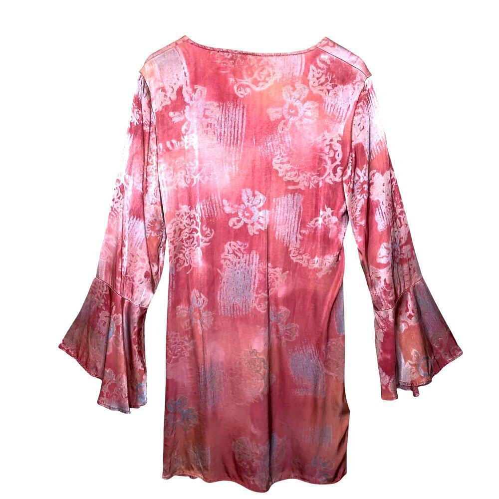 Rays for Days Danielle Ruched Mini DressLarge Pink Free People Whimsical Fairy - Picture 3 of 12